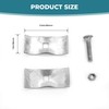 12 Pcs 1-3/8" Chain Link Fence Panel Clamps, Dog Kennel