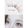 Aimilim 애미림 노글루 가닥 부분 브라운 투명라인 속눈썹 9-11mm Aimilim