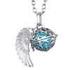 Morella women’s guardian angel necklace stainless steel 70 cm with