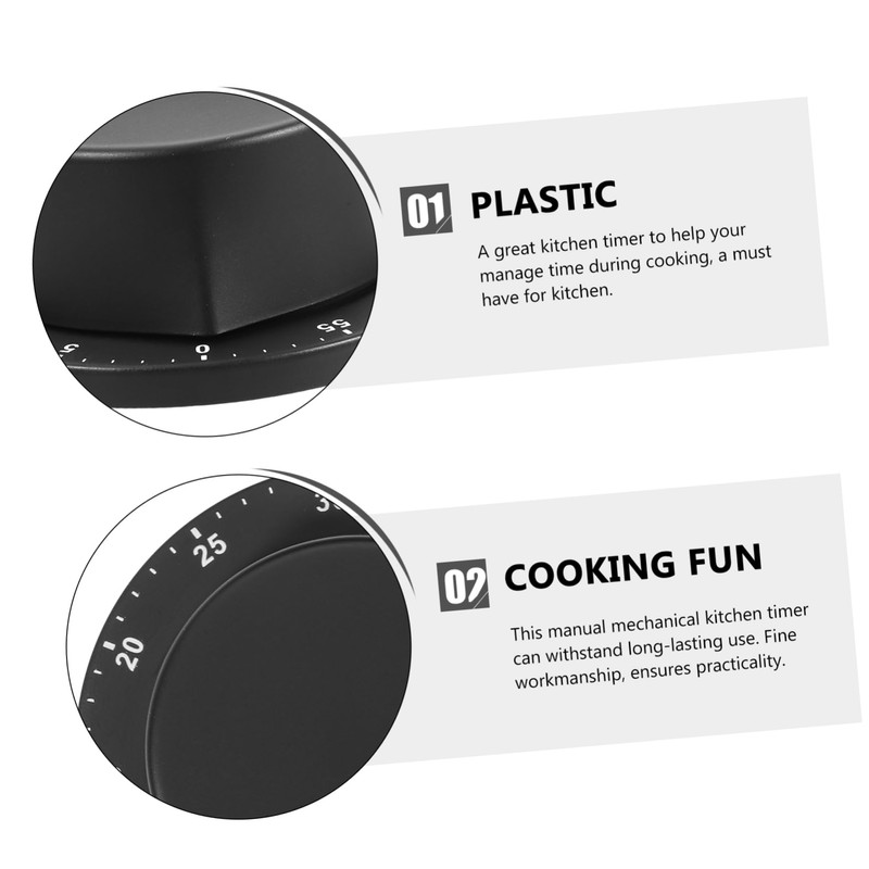 MAGICLULU Cooking Timing Tool Stainless Steel Kitchen Timer Manual Digital