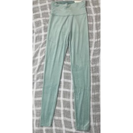 Aerie OFFLINE By Aerie Faux Velvet Hi-Rise Legging Teal Size Small