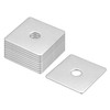 sourcing map Square Washer, 10Pcs M10x50x50x2mm 304 Stainless Steel Square