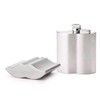 4oz Moustache Stainless Steel Hip Flask in Gift Box by