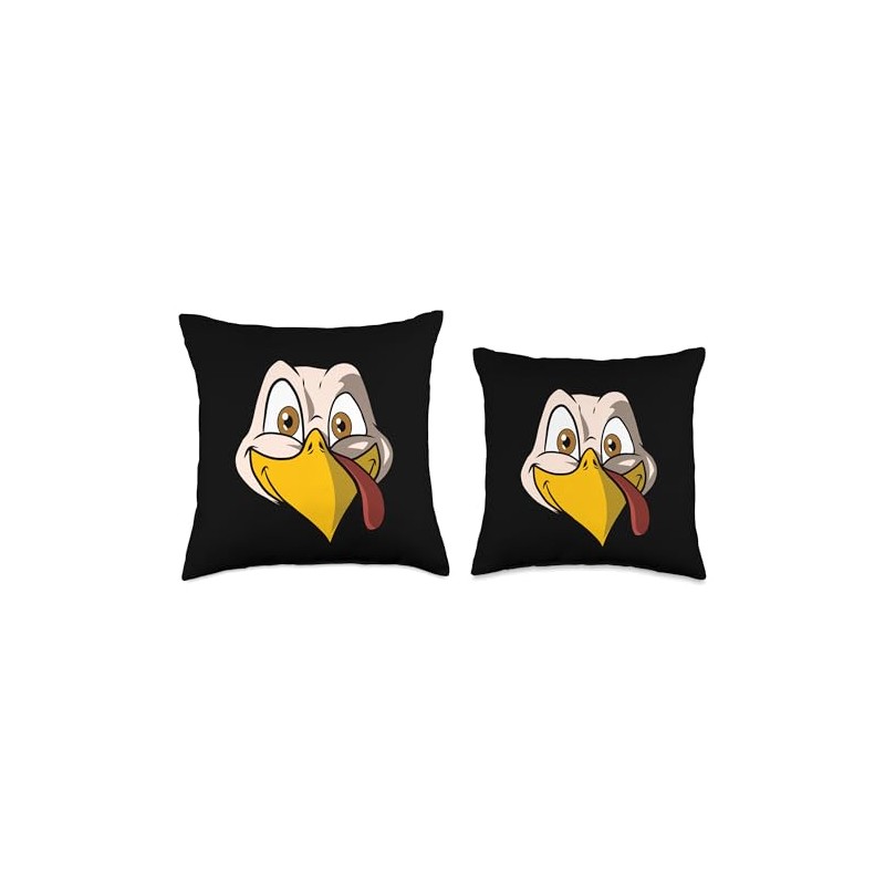 monkä Thanksgiving Turkey Costume Throw Pillow, 18x18, Multicolor