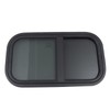 MARTEXBUY RV Window, 12" x 22" Black RV Camper Window,