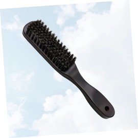 FRCOLOR Men's Beard Comb Bristle Brush Portable Beard Cleaning Tool Handle for Styling and Grooming Bearded Men