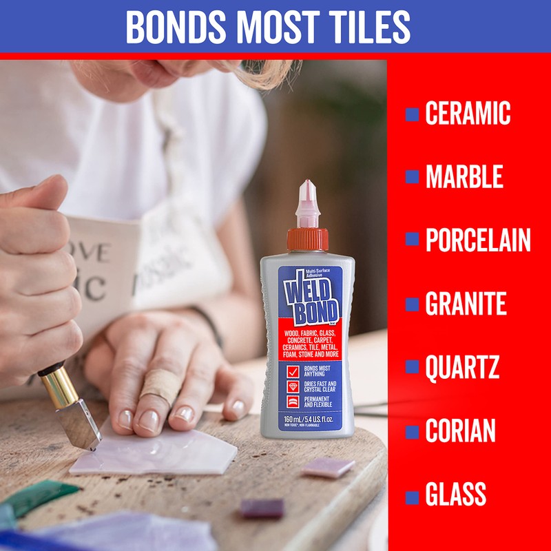 Weldbond Multi-Surface Adhesive Glue, Bonds Most Anything. Use as Wood