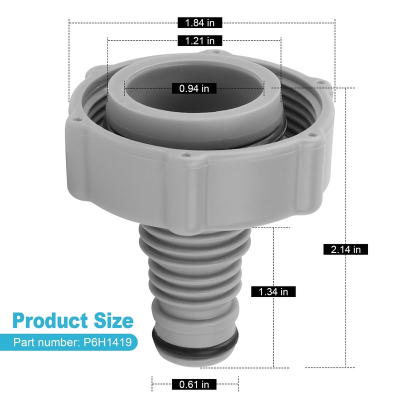 P6H1419 Pool Drain Valve for Pool Hose Adapter Replacement Part