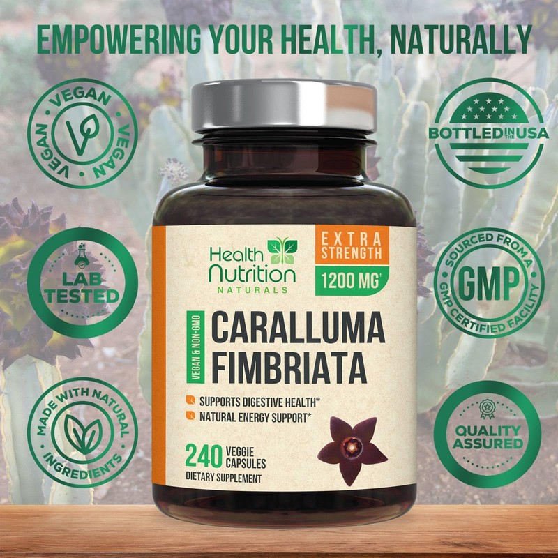 Caralluma Fimbriata Extract 1200mg - Maximum Strength Natural Caralluma Fimbriata