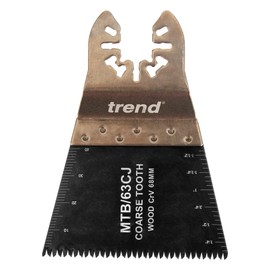 Trend Multi-Tool Blades, 5 Pack, 68mm Coarse Tooth CrV Japanese-Style for Wood & Plasterboard, Universal Fit with Leading Multi-Tools, MTB/63CJ