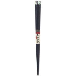 Chopsticks abalone shell inlay Abalone Shell Japan National Wood (Natural Wood) Lacquer painted 23 cm
