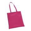 eBuyGB Pack of 5 Shopping Tote Shoulder Bags, Cotton, Fuchsia,