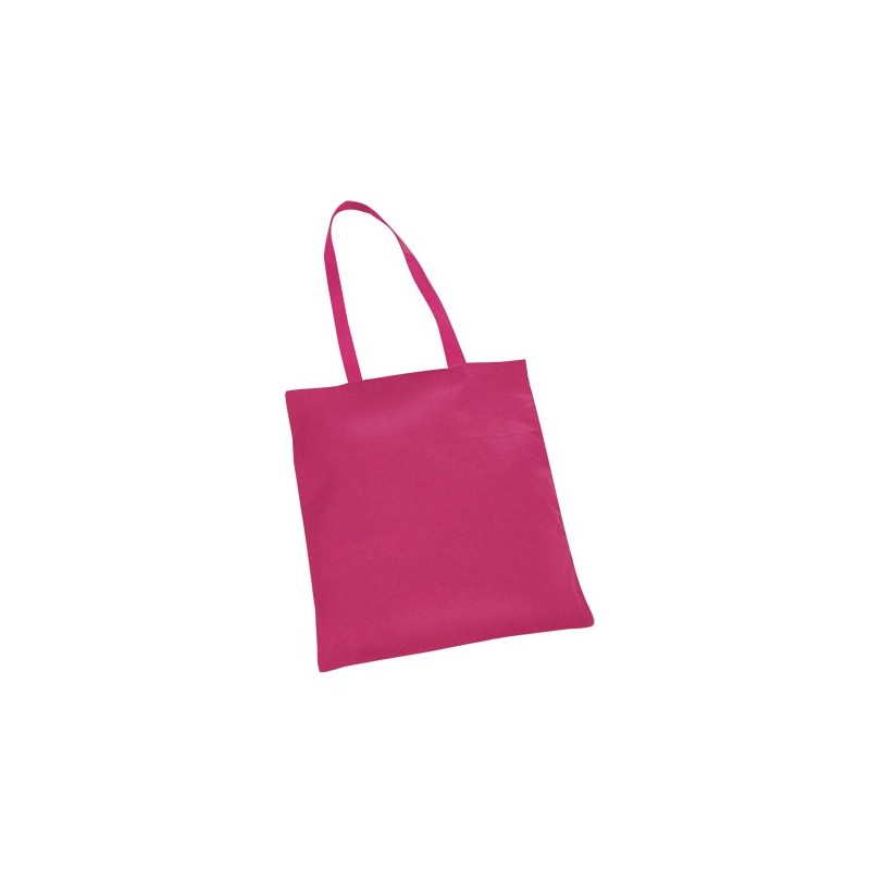 eBuyGB Pack of 5 Shopping Tote Shoulder Bags, Cotton, Fuchsia,