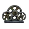 Rmdusk Industrial Steampunk Gear Train Figurine, Cog Wheel Statue, Resin