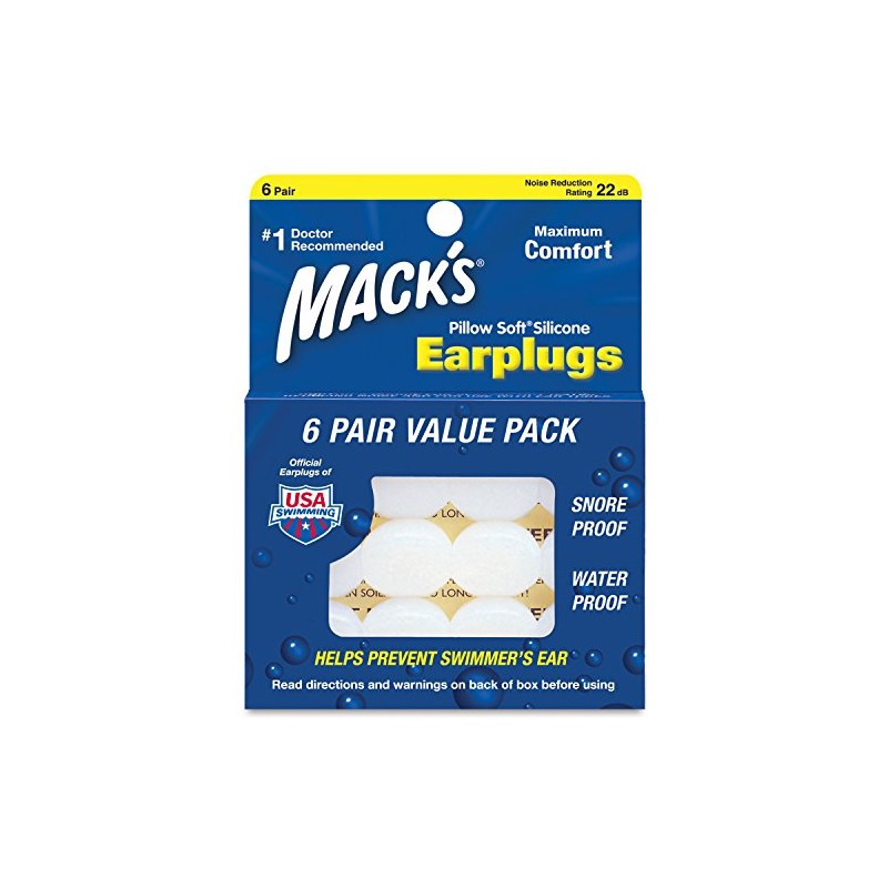 Max MKEPG-WH1 Ear Plugs, Earplugs, White, 6 Pairs