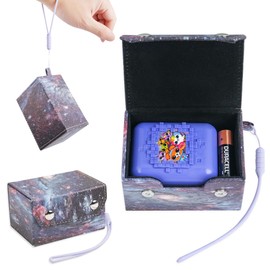 LIZIMANDU Leather Cover Case for Bitzee Interactive Toy Digital Pet, Digital Pet Case Accessories for Bitzee with Lanyard(1-Star Night)