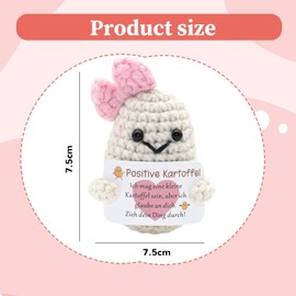 Katyjun Courage Gift Best Friend Positive Potato German Knitting Wool Positive Potato