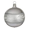 'Wanda Silver' 5 cm Christmas Ornament by Jingle Bells Lauscha
