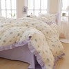 VM VOUGEMARKET Twin XL Comforter Set Twin,Garden Botanical Lavender Flower