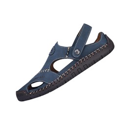 Wanderschuhe für Herren und Damen, flach, atmungsaktiv, leicht, große Größe, Outdoor, rutschfest, Tauchen, Strand, Sport, Schwimmen, bequeme Sandalen, B blau, 38 EU