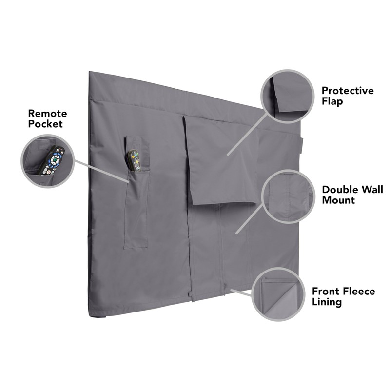 Covermates Outdoor Full TV Cover – Various Sizes, Durable Polyester,