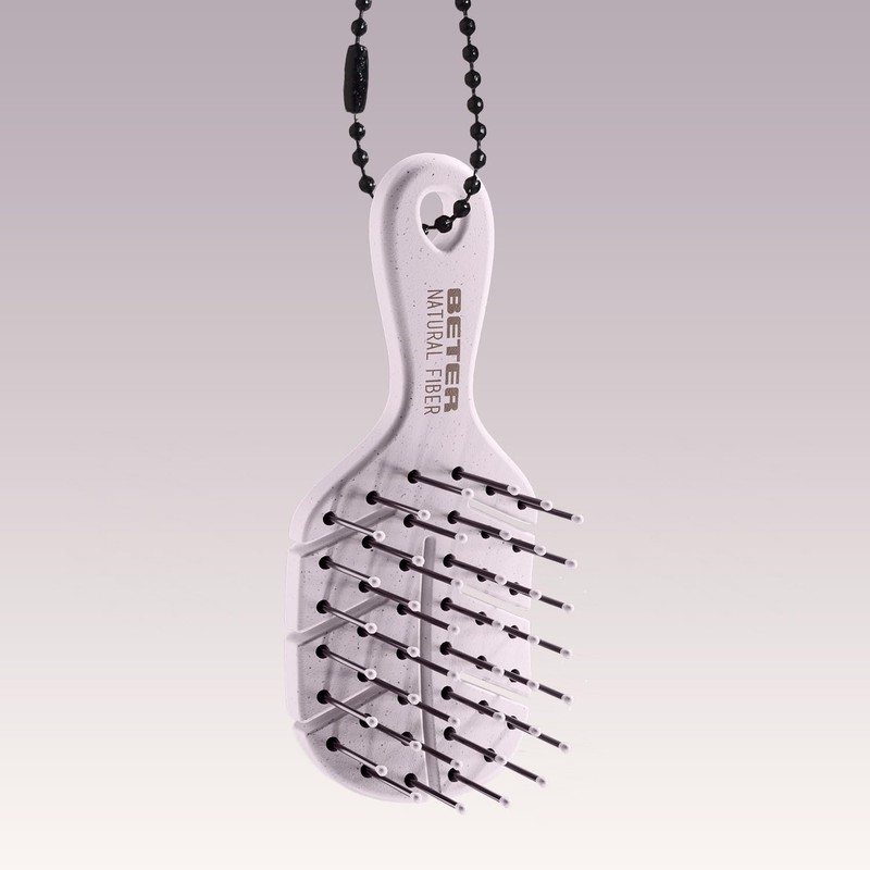 Beter - Natural Fiber MINI+Charm Mini Anti-Pull Hairbrush, Detangling, Anti-Tangle