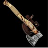 22-Inch Hand-Forged Viking Axe with Sheath, Hatchet with Sheath, Axe