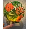 Nightlight Hibiscus Coastal Scallop Shell Decoupage Shell Art Light- Beach