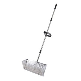 Sand Fleas Rake for Beach,Detachable 47 Inches Long Handle,Collapsible Shark Tooth Sifter for Beach,Stainless Steel Sand Sifter