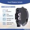Getfarway Dual Window Switch p/n Black P271069 Compatible with Paccar/Kenworth
