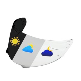 Motorcycle Replacement Photochrome Visor for HJ-33 Helmet HJ-33 Helmet Face Shield with UV Protection Compatible HJC i90 i91