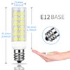 DiCUNO E12 5W LED Bulb, 50W Halogen Equivalent Daylight White