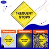 GEEKBEAR Delivery Driver Frequent Stops Car Sign - Sticker or