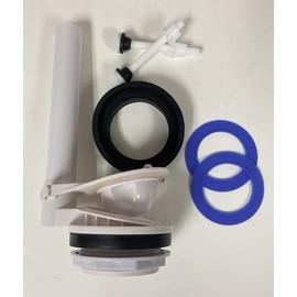 Ferguson Toilet Flush Valve Replacement for 3 inch Two Piece Toilet with Extra Seals by NuFlush