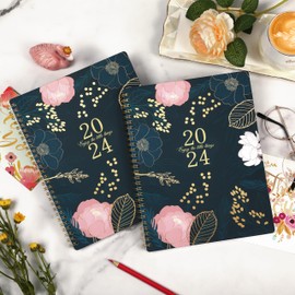 2024 Planner - Planner 2024 with Weekly and Monthly Spreads, Jan 2024 - Dec 2024, 8’’ x 10", Monthly Tabs, Twin-wire Binding, Thick Paper, Check Boxes, Flexible Cover, Perfect Daily Organizer