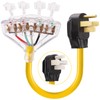50 Amp to 110V 20 Amp RV Adapter Cord, 4