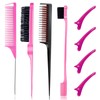 Goiple 8 Pieces Styling Comb Set - Teasing Brush, Rat