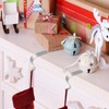 KEYIDO Christmas Stocking Holders for Fireplace Stocking Hangers Weighted Christmas
