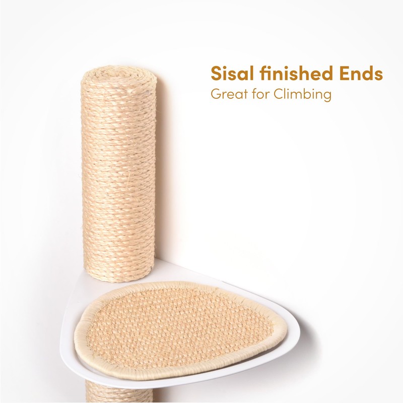 xympo 68" Tall Wall-Mounted Cat Tree – Modern Space-Saving Cat