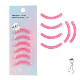 Portable Carry Design Eyelash Curler Refills Compatible with Tweezerman,Soft Silicone Rubber Eyelash Curler Refills Compatible with Tweezerman,Pink