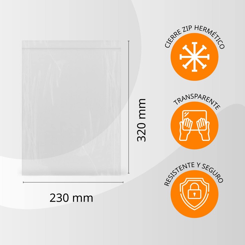 Clear Hermetically Sealed Plastic Bags Ideal for Freezing Food, Document
