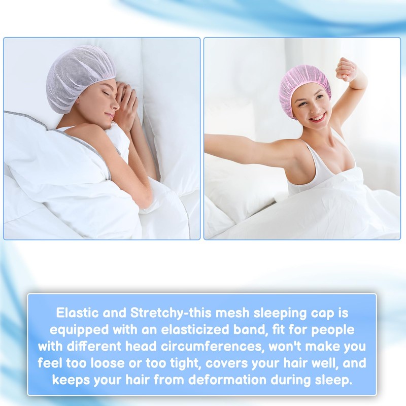 XLSXEXCL 10 Pcs Hair Net for Sleep, Hair Nets for
