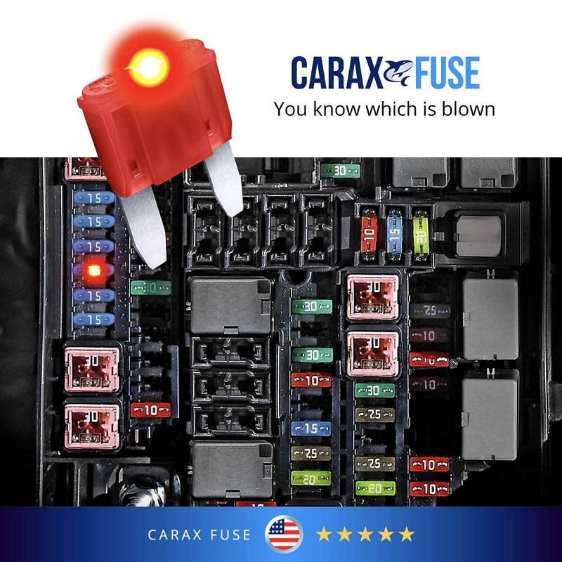 CARAX Glow Fuse – Premium Fuse Mini Blade – 30A