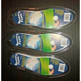 Memory Foam 6 Memory Foam Insoles Pads Cushion Foot Feet Shoe Walking Running Men or Women