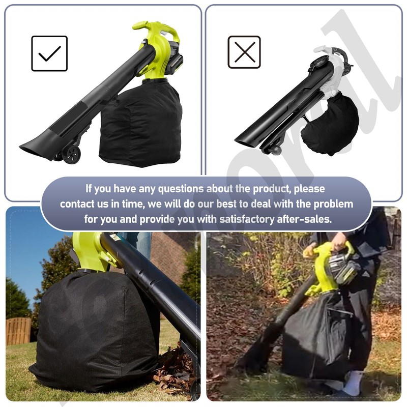 205110001 Leaf Vaccum Vac Attack Bag Compatible with Ryobi 40V
