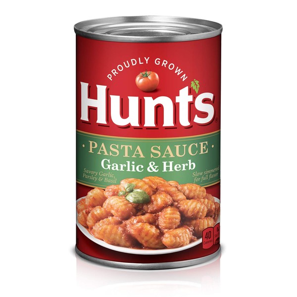 Hunt's Garlic & Herb Pasta Sauce, 24 Oz. (Pack of 12)