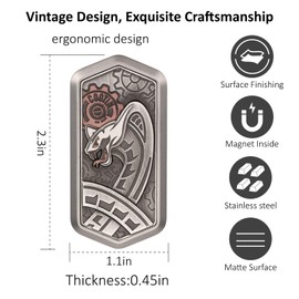 Adult Metal Fidget Slider - Premium Stainless Steel Stress Relief Toy, Smooth Sliding Hand Toy for Office & Desk, Portable EDC Fidget Tool, Ideal Gift for Relaxation & Focus