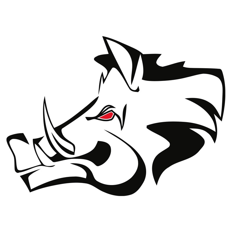 Wild Boar Sticker Film Decor for Car, Car Accessories, Wedge