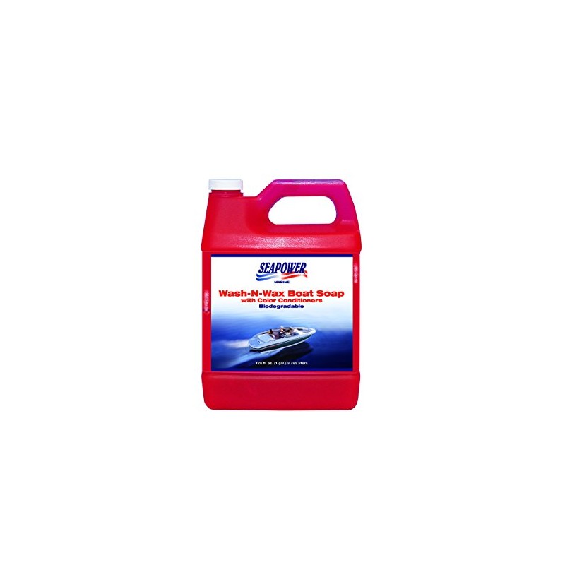 TR Industries SWS-128 Seapower Marine Wash-N-Wax Boat Soap - Biodegradeable