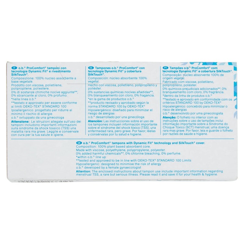 pads (o.b. ProComfort with easy insertion and reliable protection, 16
